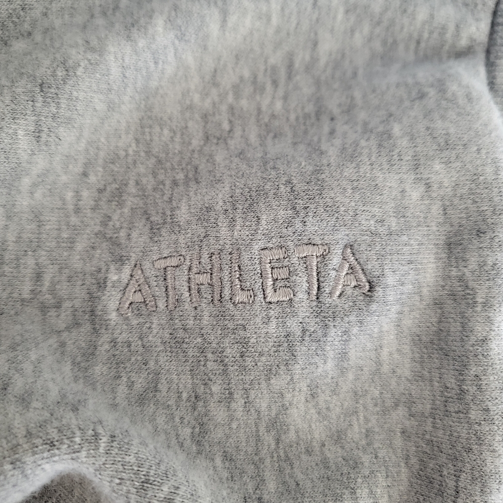 Athleta Sweatshirt Cropped Hooded Half Zip Womens XS - Picture 10 of 10